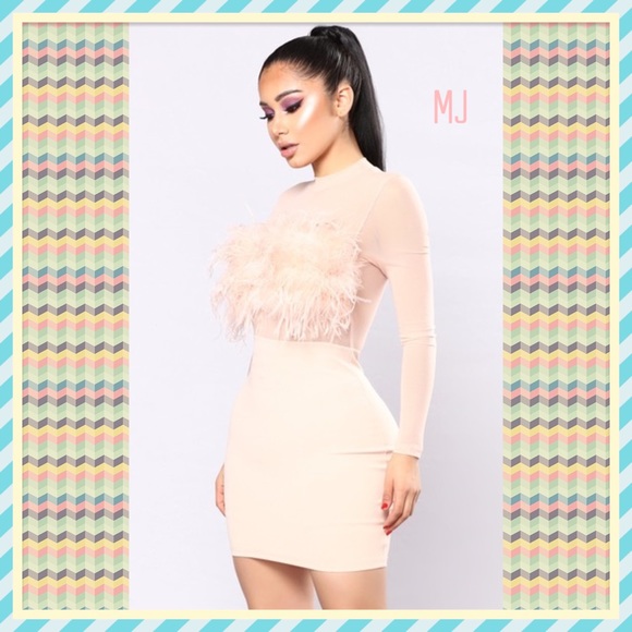 🎀New Blush Fuzzy Dress🎀 - Picture 2 of 3